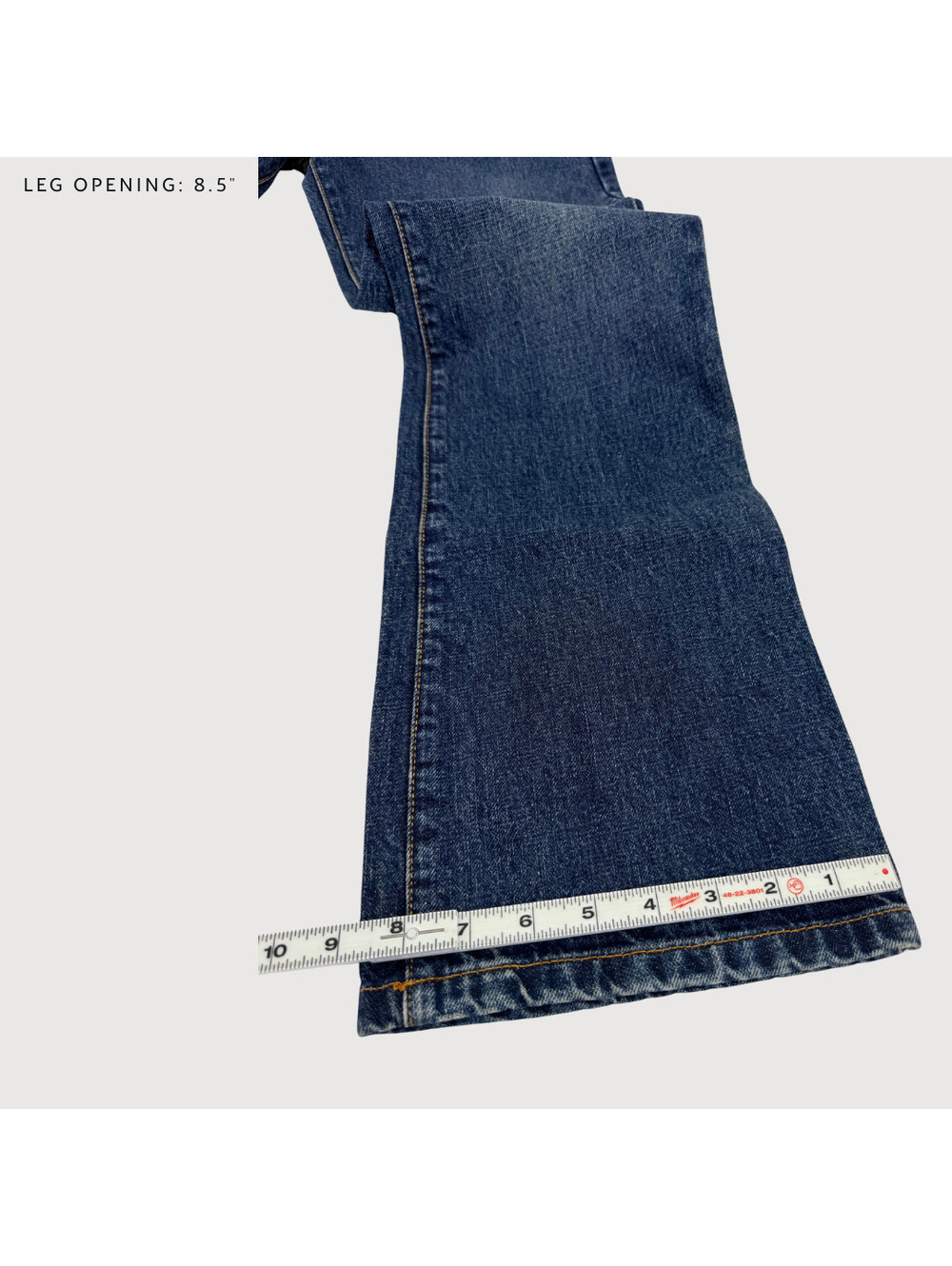 Sézane High Rise Straight Leg Jeans Dark Wash 36 - Picture 9 of 9
